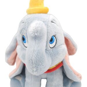 Disney Dumbo Plush 10 Inch Blue Elephant Stuffed Animal Hat Collar